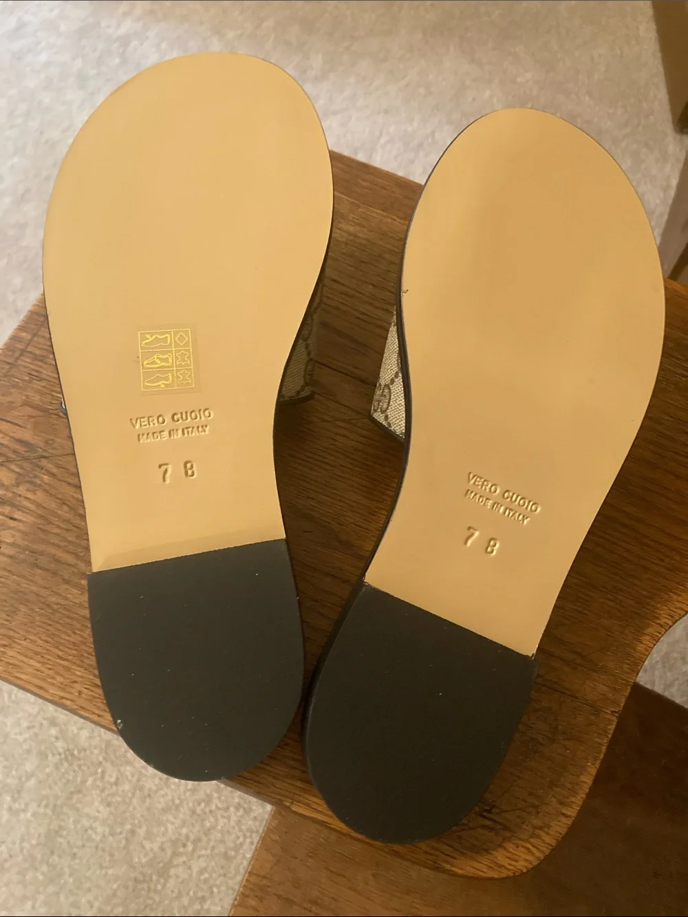 Vintage Boho Gucci GG Sandal Flat NIB